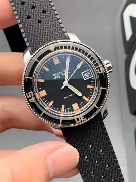 replica watches blancpain fifty fathoms|blancpain fifty fathoms 40mm.